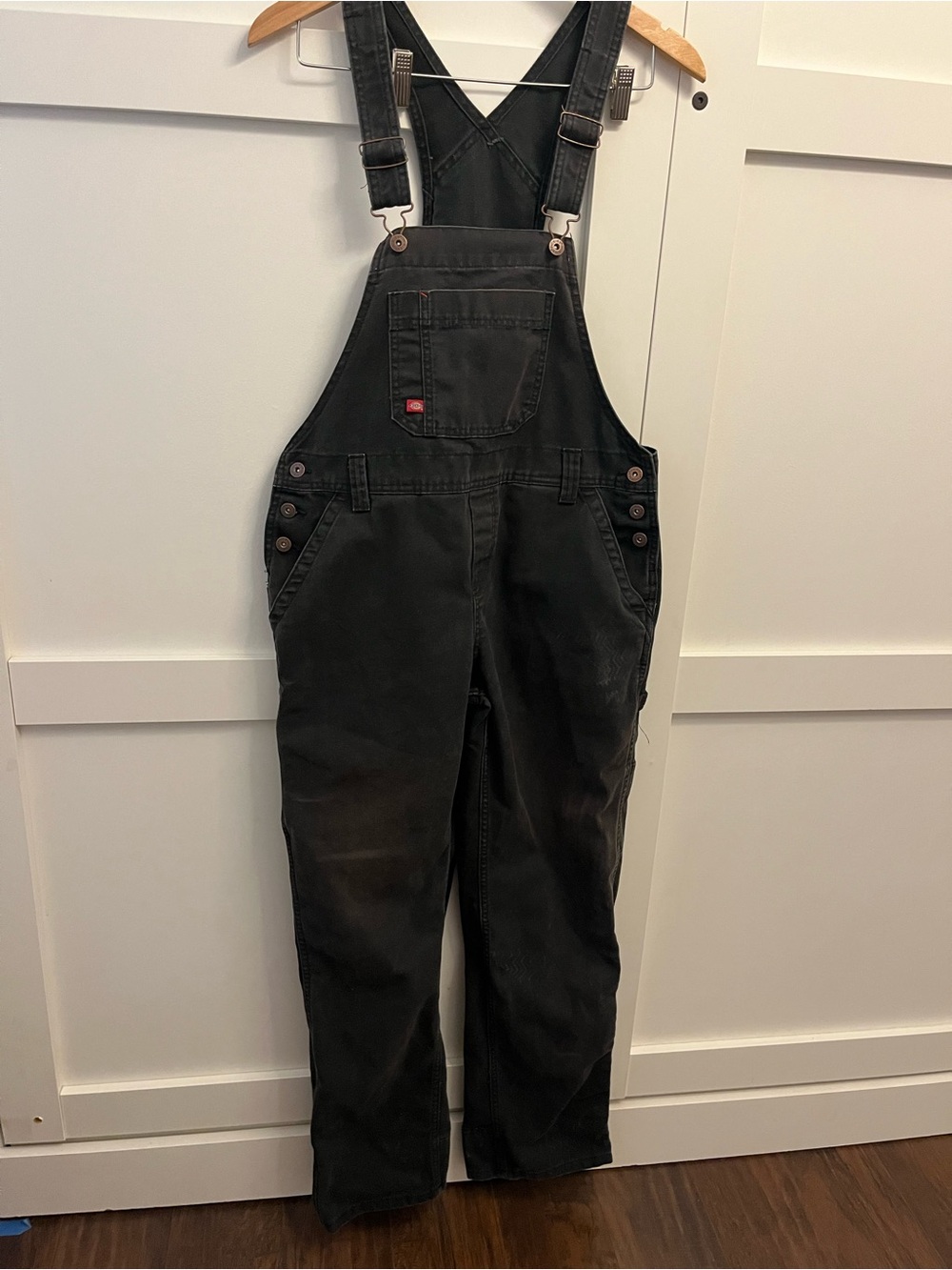Dickies Y2K Overalls- black with distressing